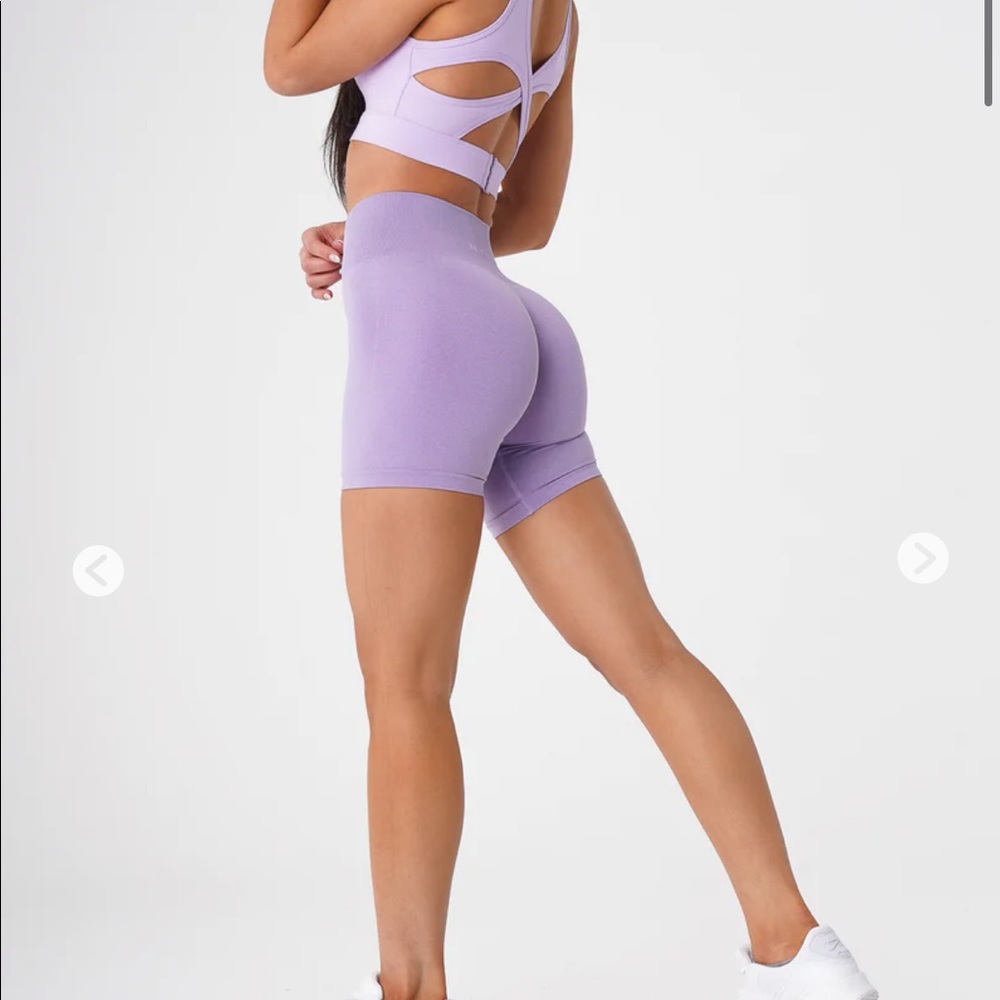 NVGTN lilac pro shorts